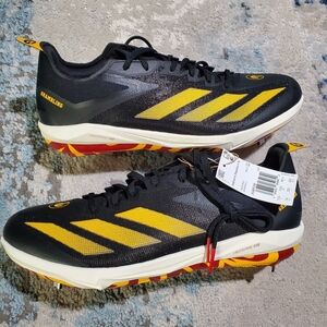 Rare! New Adidas Adizero Electric+ Black Baseball Cleats Grambling State Size 14